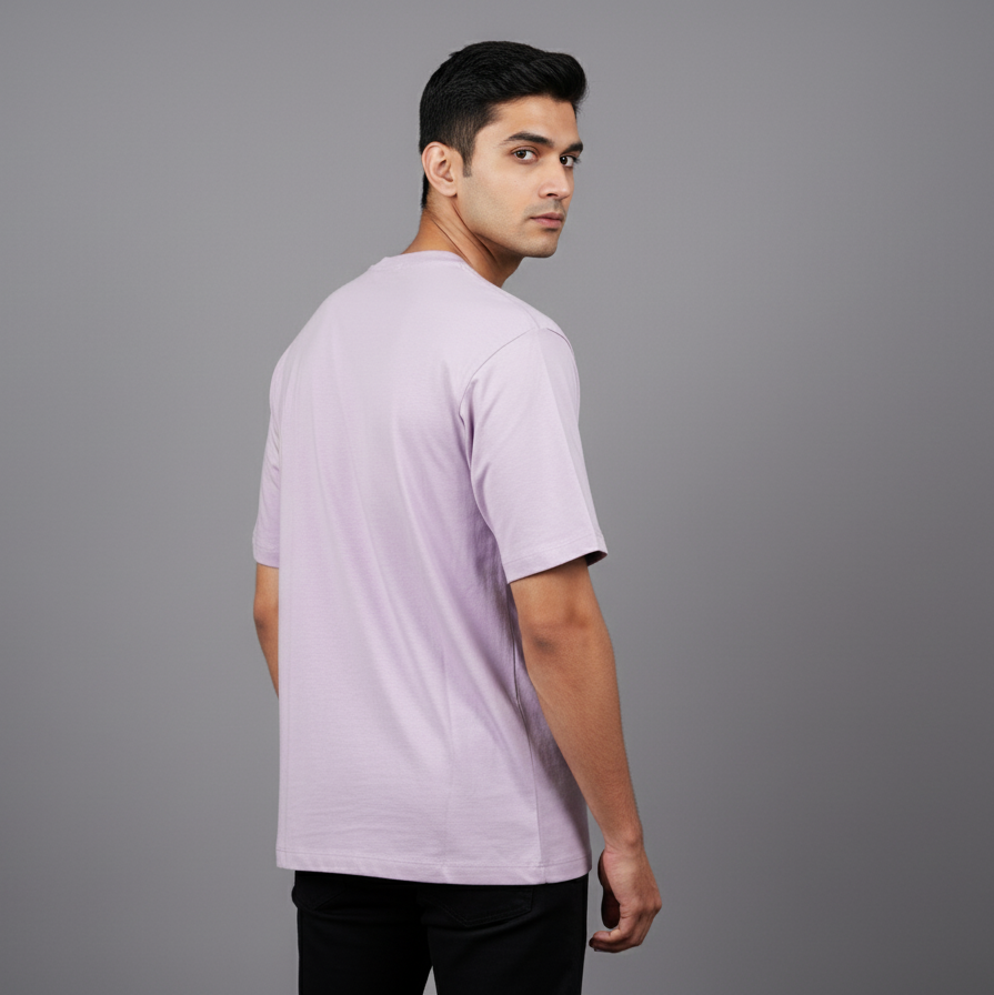 Men's Lilac Oversized T-shirt