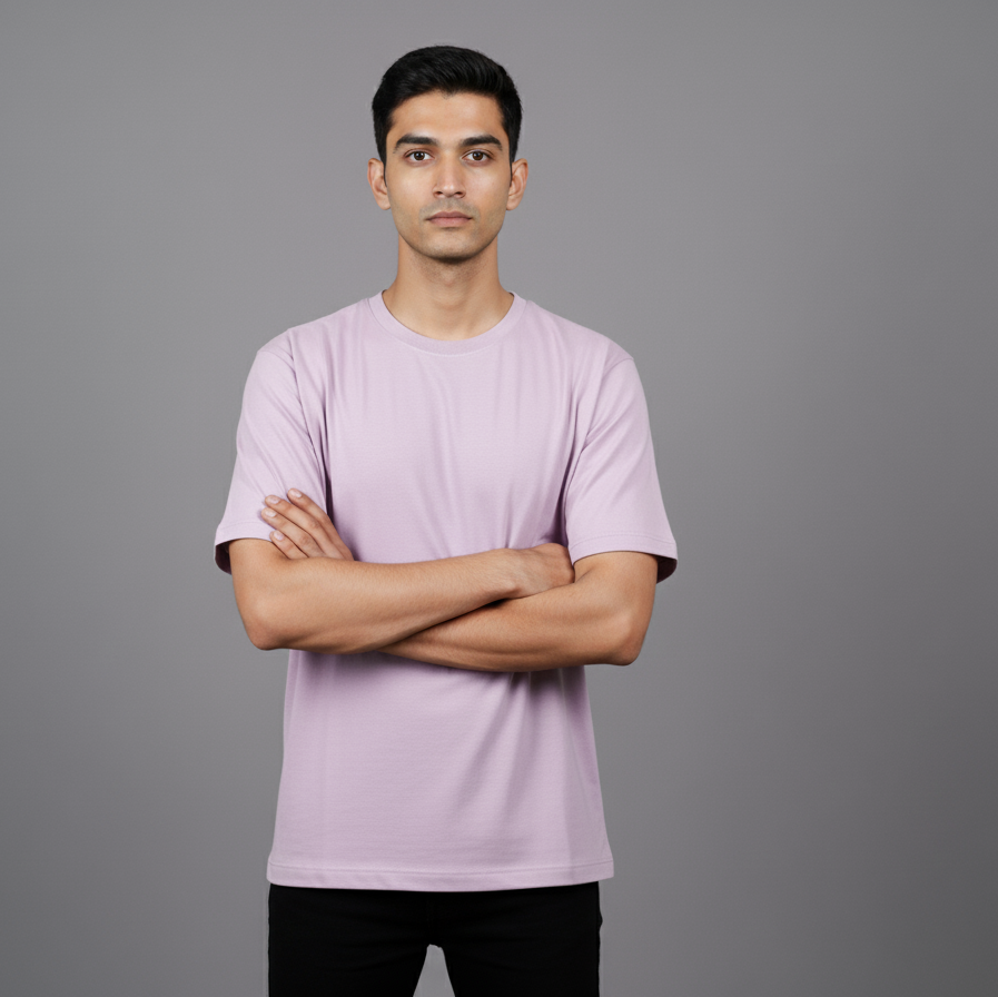 Men's Lilac Oversized T-shirt