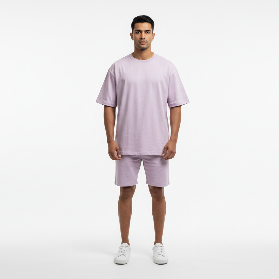 Men's Lilac Oversized T-shirt
