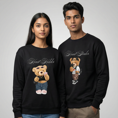 Heart Stealer and Heart Holder couple Sweatshirt Combo