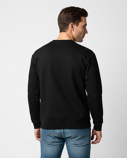 "Inspire" Inspirational White Text Black Unisex Sweatshirt