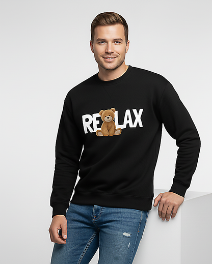 RoMan Creations Printed Sweatshirt "RELAX"