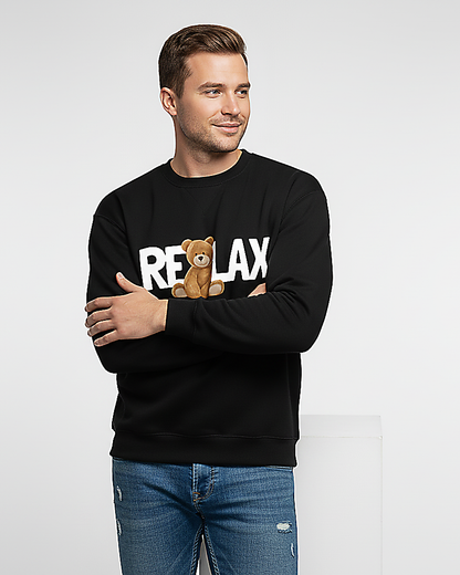RoMan Creations Printed Sweatshirt "RELAX"