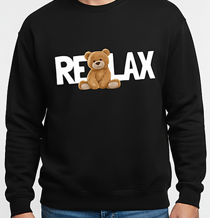 RoMan Creations Printed Sweatshirt "RELAX"