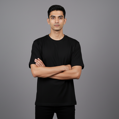 Men's Black Oversized T-shirt