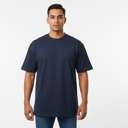 Men's Moonlight Blue Oversized T-Shirt