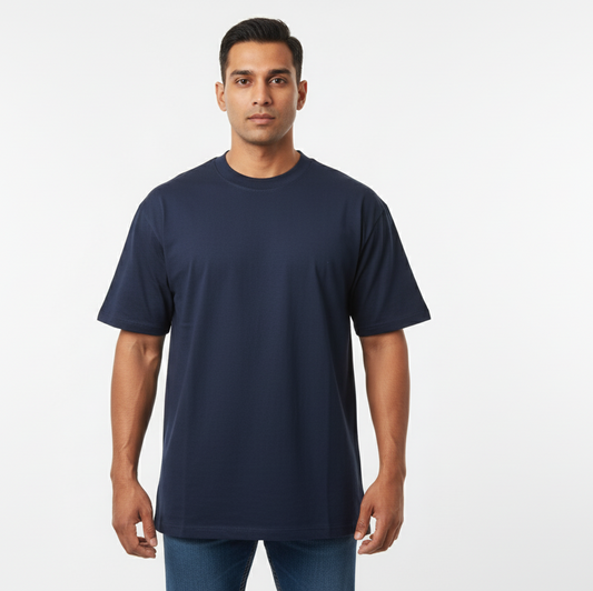 Men's Moonlight Blue Oversized T-Shirt