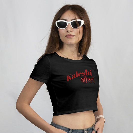 Crop Top With "Kaleshi Aurat" Print