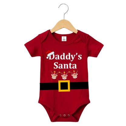 RoMan Creations Special Daddy's Santa Christmas Design Onesies