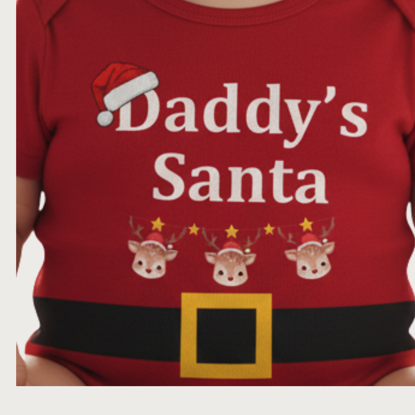 RoMan Creations Special Daddy's Santa Christmas Design Onesies