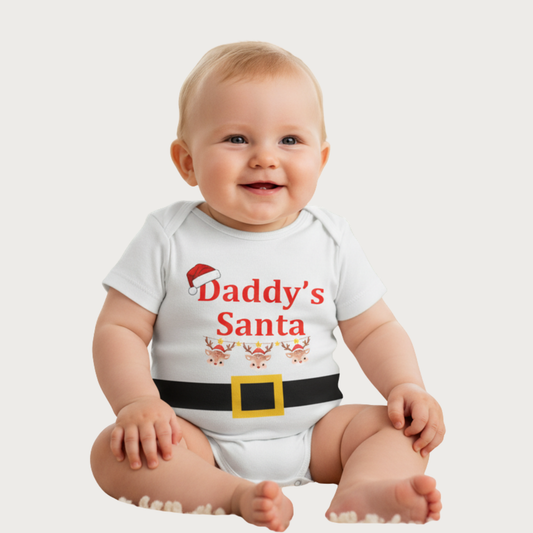 RoMan Creations Special Daddy's Santa Christmas Design Onesies