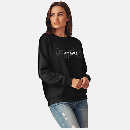 RoMan Creations "Inspire" Graphic Crewneck Sweatshirt