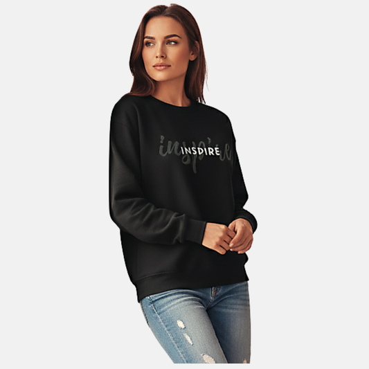 RoMan Creations "Inspire" Graphic Crewneck Sweatshirt