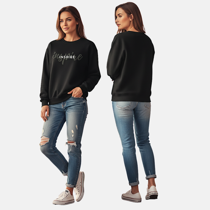RoMan Creations "Inspire" Graphic Crewneck Sweatshirt