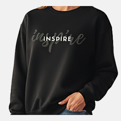 RoMan Creations "Inspire" Graphic Crewneck Sweatshirt