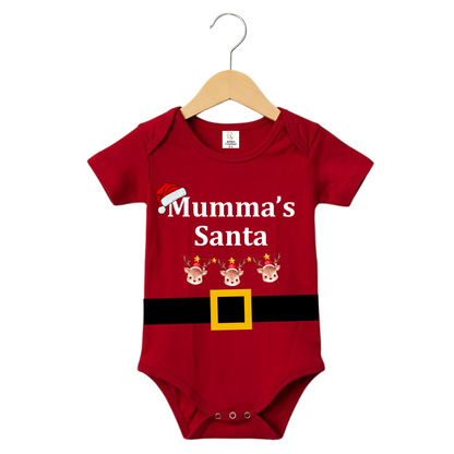 Special Mumma's Santa Christmas Design Onesies, Unisex Baby Romper