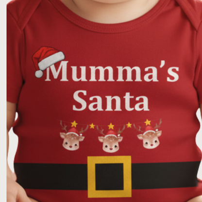 Special Mumma's Santa Christmas Design Onesies, Unisex Baby Romper