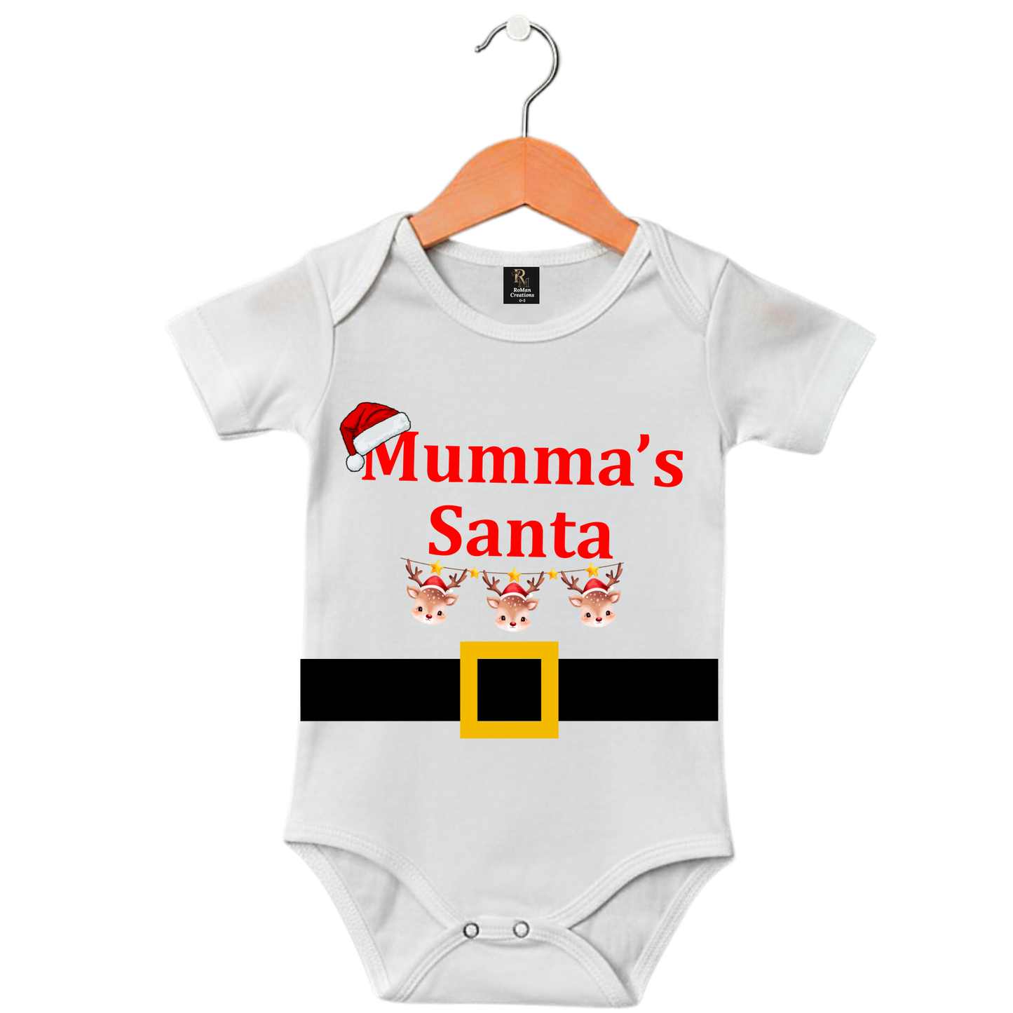 Special Mumma's Santa Christmas Design Onesies, Unisex Baby Romper