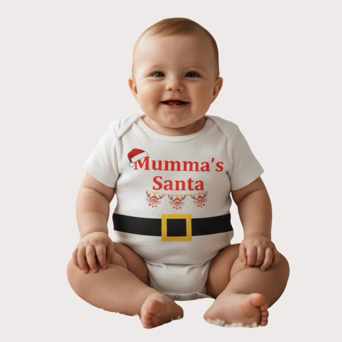 Special Mumma's Santa Christmas Design Onesies, Unisex Baby Romper